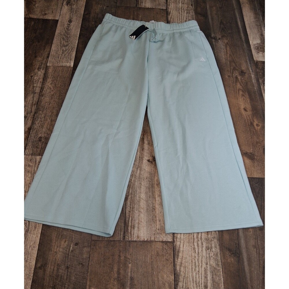 NEW! Women's Adidas Essentials Small Logo Feel Cozy Open-Hem Pants, 2XL - Picture 4 of 8